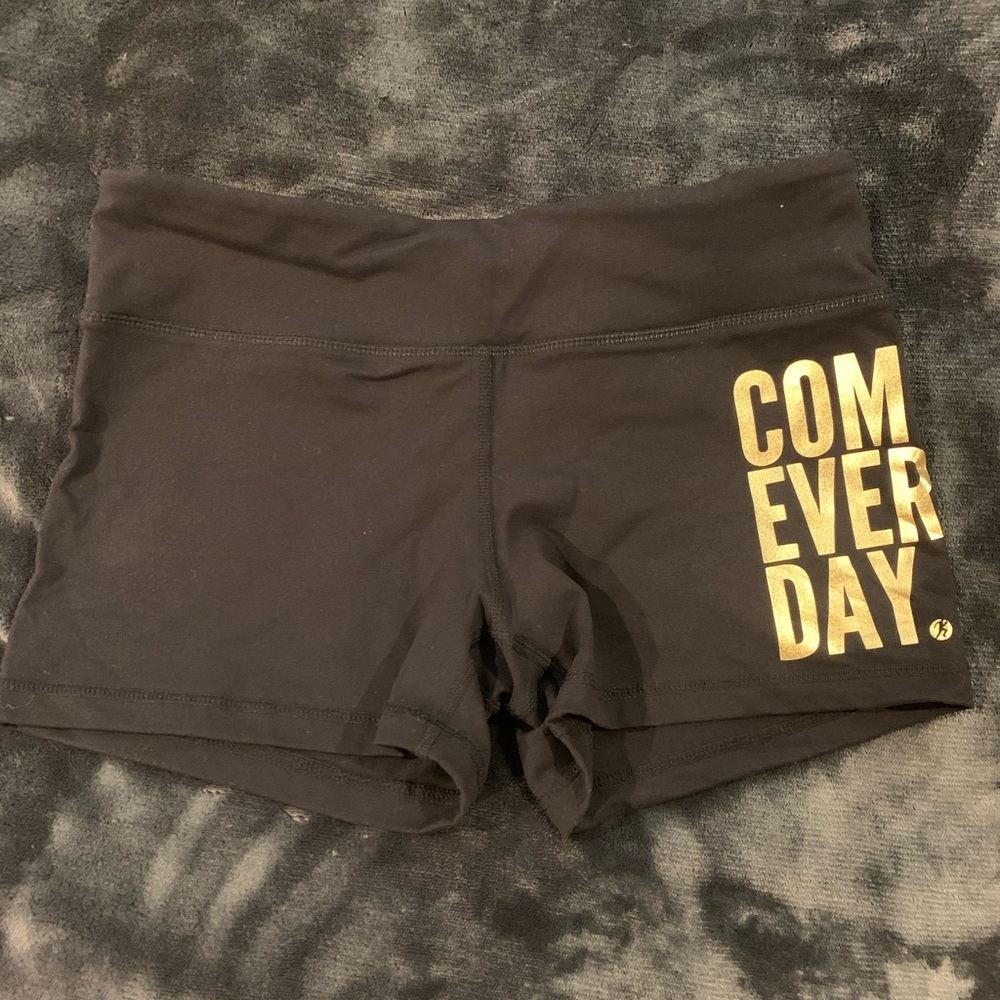Black spandex shorts